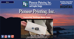 Desktop Screenshot of pioneerprinting.net